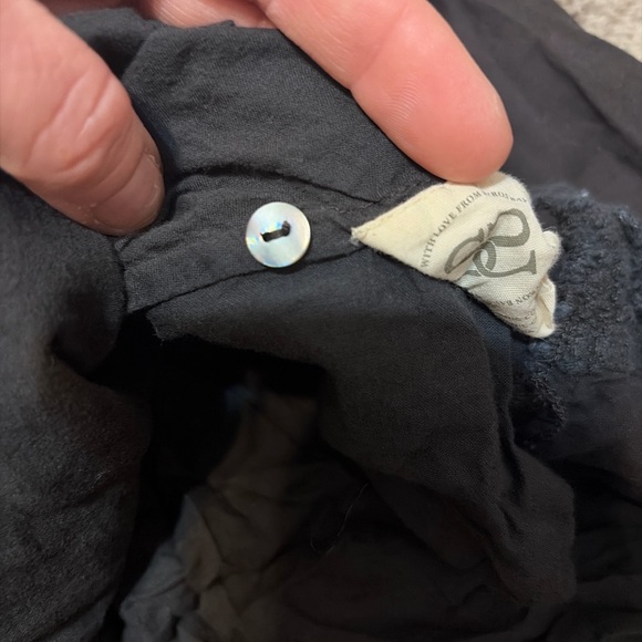 Spell Black Ruffle Lace Trim Mini Dress Size M Boho Byron Bay - Picture 7 of 7